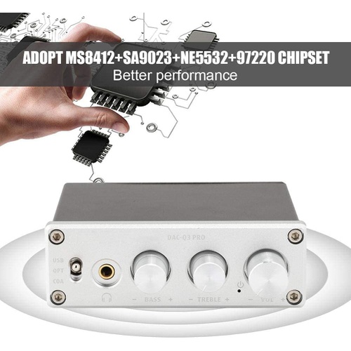  Zerodis Ymiko 3.5M 헤드폰용 미니 오디오 DAC 디코더 헤드폰 앰프 사운드 믹서