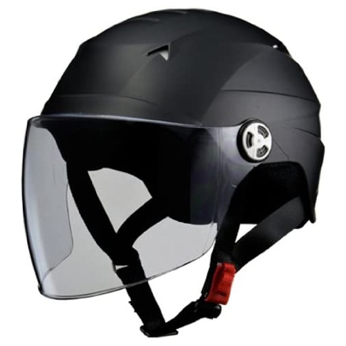  LEAD 오토바이 헬멧 제트 SERIO 실드 포함 하프 헬멧 RE40 & 실드 스모크 세트