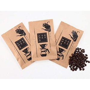 목탄 로스팅 커피콩 볶은 원두 100g 3봉지 만델린 브라질 콜롬비아