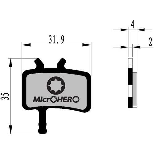  MicroHERO 디스크 브레이크 패드 슬램 AVID Juicy BB7용 패드