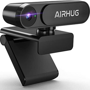 AIRHUG HD웹캠 2K 마이크 없음 500만 화소 30FPS 78° 광각 자동광보정