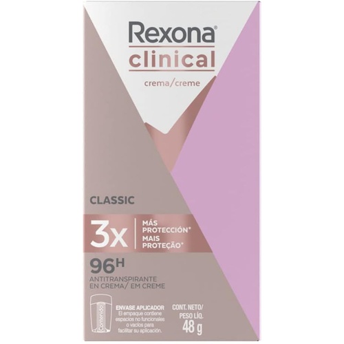  Rexona Clinical Classic 데오드란트 48g 땀 냄새 케어