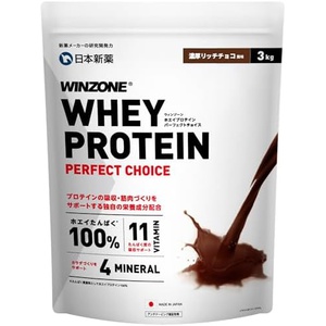WINZONE 유청 단백질 퍼펙트 초이스 3kg 진한 리치 초코 맛