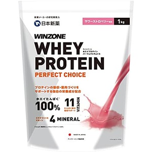 WINZONE 유청 단백질 퍼펙트 초이스 1kg 사워스트로베리맛 