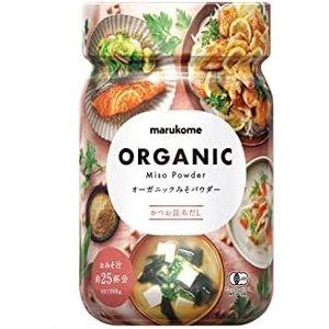 Marukome 유기농 미소 파우더 육수 분말 일본 장국 200g