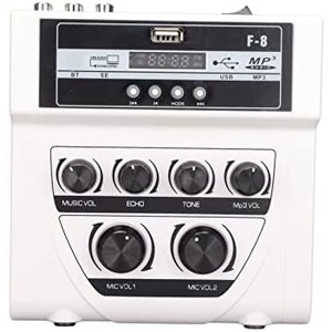 Vbestlife 미니 사운드 믹서 홈 오디오 DJ 가라오케 스테레오 사운드 보드 콘솔 시스템