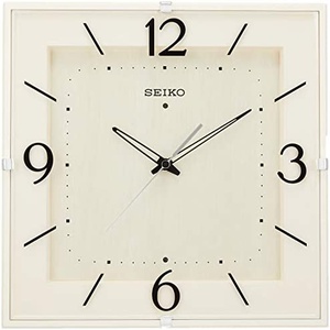 Seiko Clock HOME 시계 전파 아날로그 사각형 KX398ASEIKO