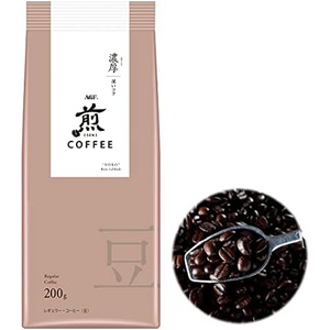 AGF 레귤러 원두 커피 콩 진한 200g 2봉지