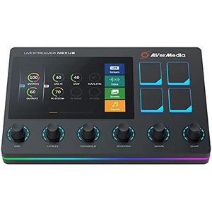 AVer Media LIVE STREAMER NEXUS AX310 오디오 믹서 & 전달자용 컨트롤 센터 DV602