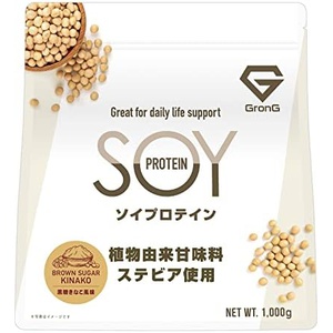 GronG 소이프로틴 대두 프로틴 비타민 11종 미네랄 3종 흑설탕 콩가루 맛 1kg