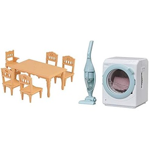 EPOCH 실바니안 패밀리 다이닝 테이블 카 421 & 세탁기 청소기 카 626 세트