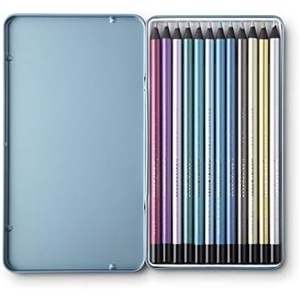 PRINTWORKS Colour Pencils Metallic 12set 메탈릭 색연필 심경 3.0mm