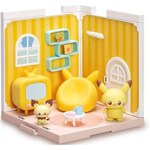 TAKARA TOMY 포켓몬 포케피스 하우스 리빙 피카츄&피튜 장난감 