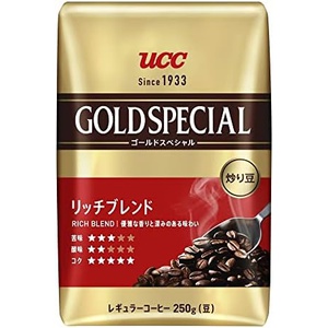 UCC 골드스페셜 볶은콩 리치 블렌드 250g 레귤러 커피원두 3세트