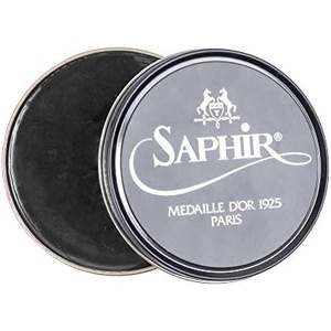 SaphirNoir 거울 면치용 비즈왁스 폴리쉬 구두닦이 광택내기 50ml