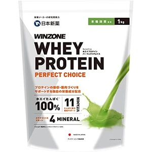 WINZONE 유청 단백질 퍼펙트 초이스 1kg 말차 맛 11종 비타민 4종 미네랄