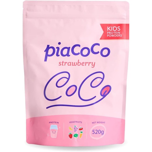  Pia coco 키즈 프로틴 1끼분 채소 11종 과일 11종 함유 520g 40끼분 스트로베리 맛