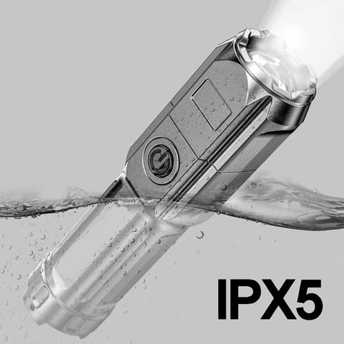  Ninonly 초고휘도 LED 손전등 USB충전식 IPX5 방수 핸드라이트 4모드