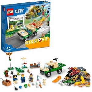 LEGO 시티 야생 동물 구조 미션 60353 장난감 블록 