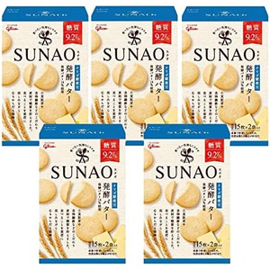 SUNAO 에자키 글리코 SUNAO 오 발효 버터 31g×2봉지×5박스 일본 과자
