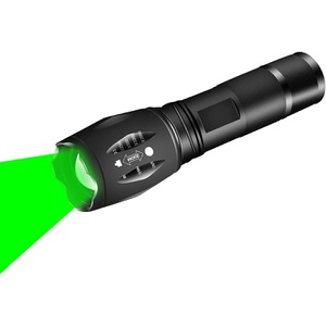 BESTSUN 녹색 라이트 LED 손전등 줌  조정 가능