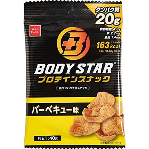 간식컴퍼니 BODYSTAR 단백질스낵 바베큐맛 40g 12봉지 일본 과자 