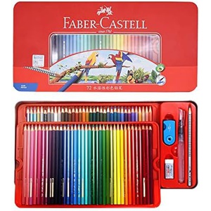 Faber Castell 수채색 연필 72색 붓 지우개 연필깍이