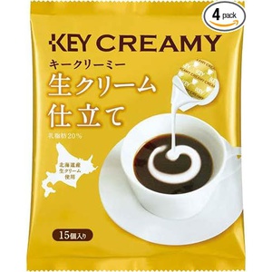 KEY COFFEE 크리미포션 생크림 만들기 15개×4세트 