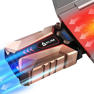 KLIM Cool 노트북용 금속제 냉각팬 흡인식 + USB 연결