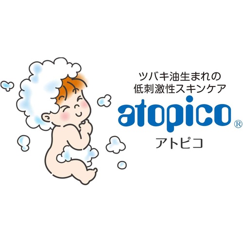  Atopico 스킨케어 샴푸 200mL 전신용 민감 건조피부 동백유 함유