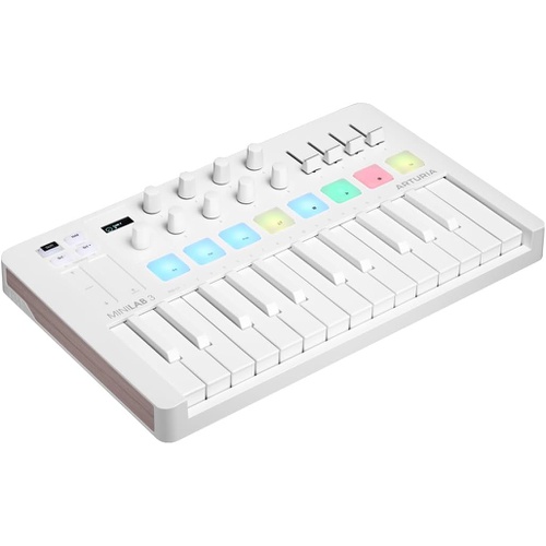  Arturia MIDI 키보드 컨트롤러 MiniLab3 ALPINE WHITE