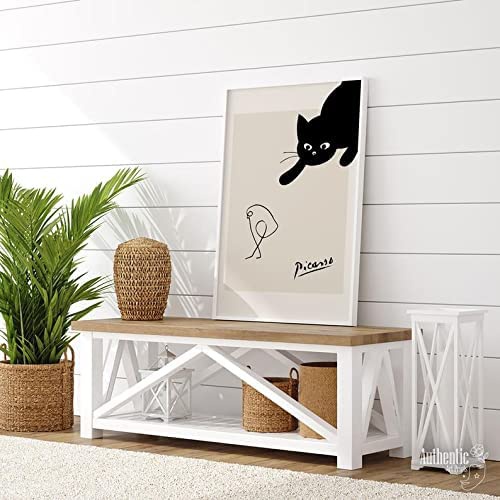  Art Room HORIZON 피카소 아트 포스터 고양이와 새 일러스트 42×30cm
