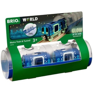 BRIO WORLD 메트로 트레인 & 터널 목제 레일 장난감 33970