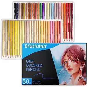 Ccfoud 50색 스킨톤 유성 색연필 색칠공부