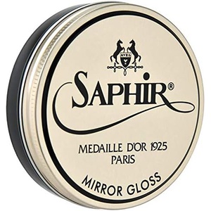 SaphirNoir 왁스 미러 글로스 75ml 하이샤인 슈폴리쉬 거울면닦이 구두닦이 광택