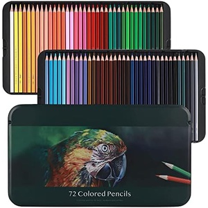 LNNMEI 지울 수 있는 색연필 72색 유성 컬러 펜화 재료 