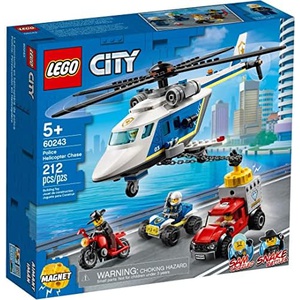LEGO 시티 폴리스 헬리콥터 추적 60243 장난감 블록