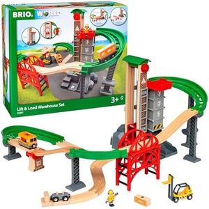 BRIO WORLD 웨어하우스 레일 세트 장난감 목제 레일 33887