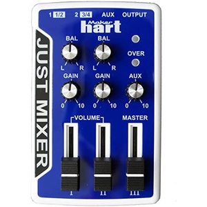 Maker hart Just Mixer 스테레오 3 입력 음성 믹서/전지와 USB 전원 가능