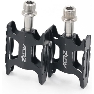 ACRZ Ultra lightweight CNC Pedals with Titanium Axles for folding bike 160g one pair