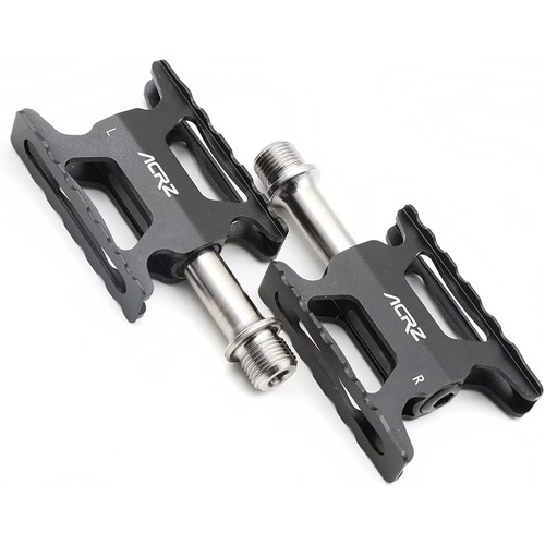  ACRZ Ultra lightweight CNC Pedals with Titanium Axles for folding bike 160g one pair
