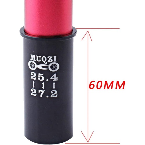  Qfauto 25.4mm 시트 포스트 → 27.2mm 슬리브 심 튜브 어댑터
