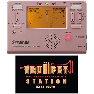 YAMAHA 튜너&메트로놈 TDM 700P 트럼펫 스테이션 오리지널 스티커 포함