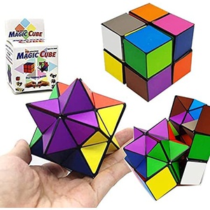 Singertop Infinity Cube Toys 매직 스타 큐브 2in1 입체 접이식 