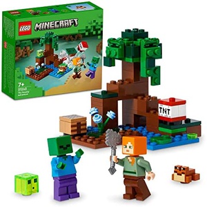 LEGO 마인크래프트 늪지대 모험 21240 장난감 블록선물