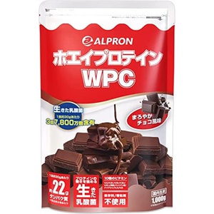 ALPRON 유청 단백질 초콜릿맛 WPC 프로틴 1kg 유산균 배합