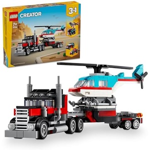 LEGO 크리에이터 헬리콥터를 실은 트럭 블록 장난감 31146