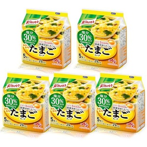 아지노모토 크노르 부드러운 달걀 스프 염분 30% 차단 5×5개