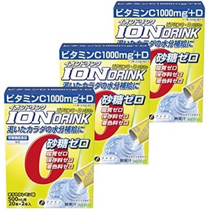 FINE JAPAN 이온 음료 비타민 C·D 비타민 C 1000mg 22포×3개 무설탕