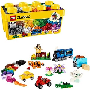 LEGO 클래식 노란색 아이디어 상자 플러스 10696 장난감 블록